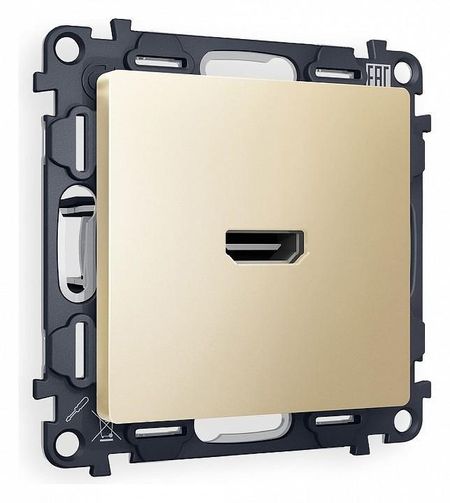 Розетка HDMI без рамки Ambrella Volt Quant MA614010 цвет Бежевый 1420₽