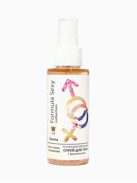 Мист парфюмированный спрей с феромонами для тела formula sexy donna w114, 100 мл