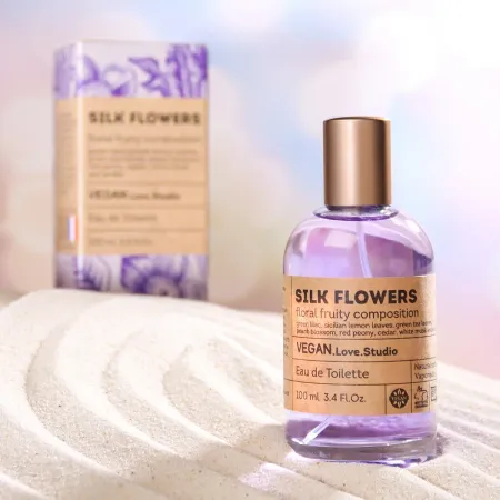 Туалетная вода женская vegan love studio silk flowers, 100 мл (по мотивам eclat d'arpege (lanvin)