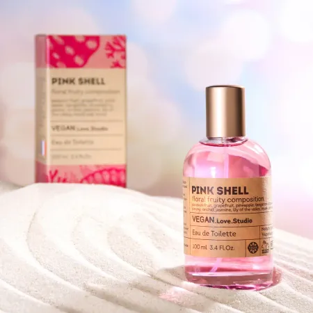 Туалетная вода женская vegan love studio pink shell, 100 мл (по мотивам bombshell by victoria´s (v.secret)