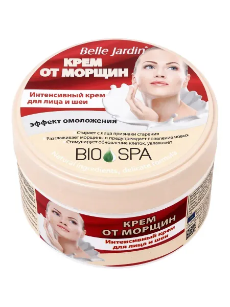 Крем для лица от морщин b.j.bio spa от морщин + коллаген и эластин, 200 мл