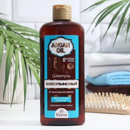 Шампунь бессульфатный argan oil против выпадения волос, 400 мл