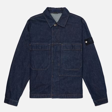 Мужская джинсовая куртка Stone Island Indigo Denim-Rinsed