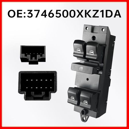 Low Config H6 Coolpad Driver s Side Window Lifter Switch (No Silver Edge)