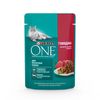 Влажный корм Purina One для кошек, говядина/морковь