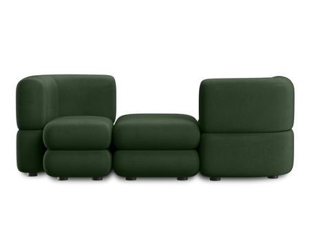 Диван модульный divanru Брера 3 Велюр Зеленый 116970₽