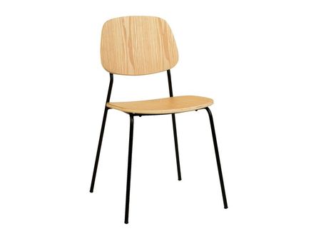 Стул divanru Курт Древесный натуральныйЧерный 9990₽