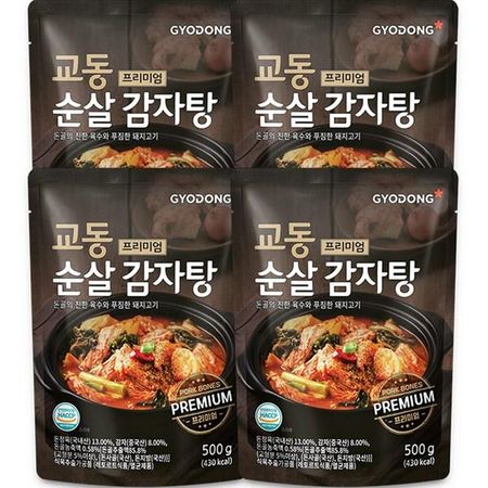 Gyodong Food Gyodong Premium Boneless Gamjatang, 500g, 4 pieces, Korean convenience food