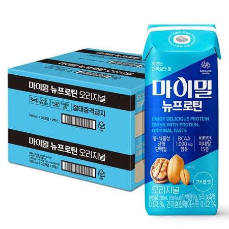 Daesang Well Life Новый Протеин Оригинальный, 190 мл, 60 шт., Корейский здоровый продукт