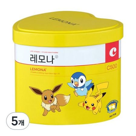 Kyungnam Pharmaceutical Lemona Mountain Pokemon Edition, 140g, 5 units,Korean health food