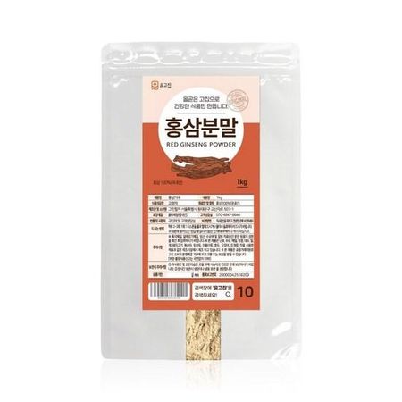 Yungojip red ginseng powder, 1kg, 1 unit,Korean health food
