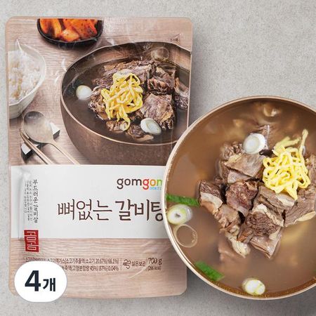 Boneless rib soup, 700g, 4 pieces, Korean convenience food