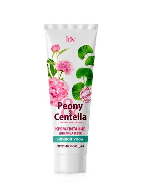 Peony & Centella Крем-питание для лица и век ночной уход 100мл Iris