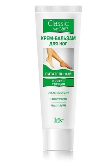 Classic Line Крем-бальзам для ног Питательный против трещин 100мл Iris