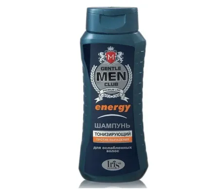 Gentlemen club Шампунь ENERGY тонизирующий для ослабленных от выпададения 400 мл. Iris