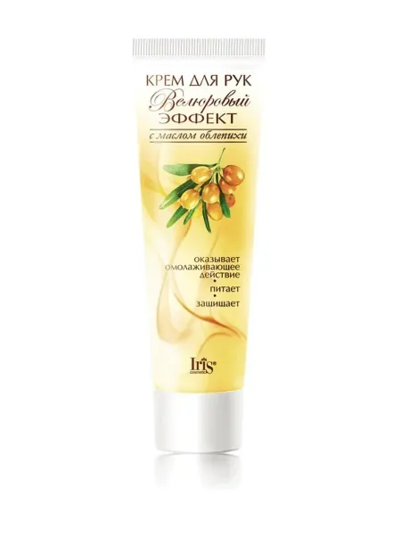 Велюровый эффект IRIS Велюровый эффект Крем для рук с маслом облепихи омолаживающий 100мл Iris