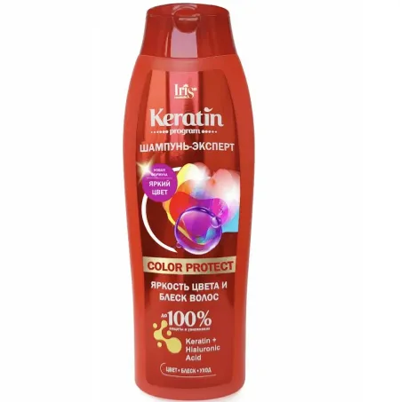 IRIS Keratin program Шампунь-эксперт COLOR PROTECT 400мл