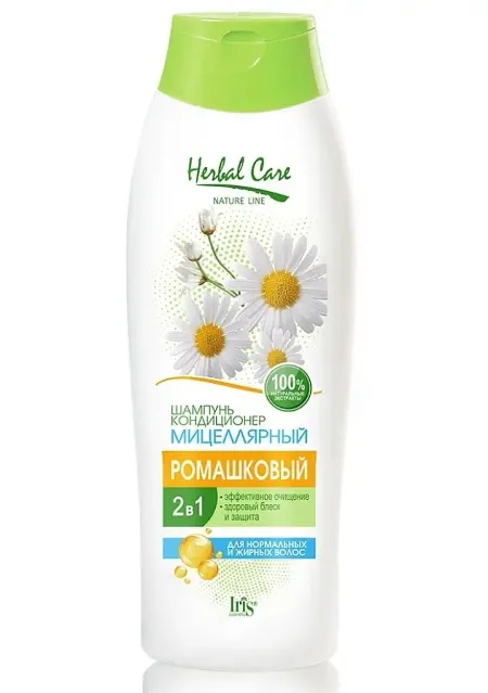 Herbal Care Шампунь-кондиционер Мицеллярный Ромашковый400мл Iris