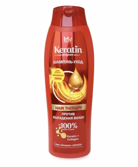 IRIS Keratin program Шампунь-уход HAIR THERAPY 400мл