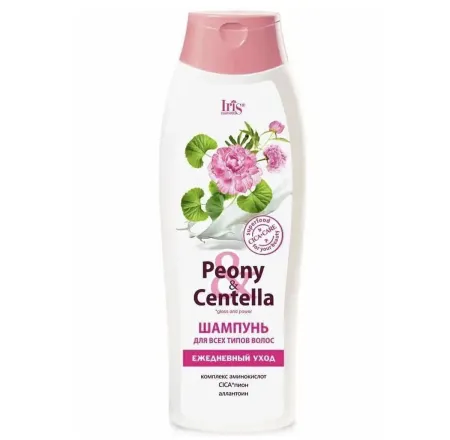 Peony & Centella Шампунь для всех типов волос ежедневный уход 400мл Iris