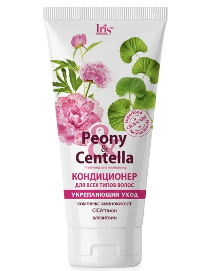 IRIS Peony & Centella Кондиционер для всех типов волос укрепляющий уход, туба 180мл