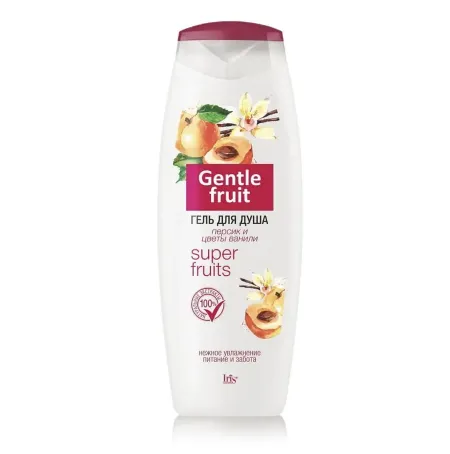 Gentle Fruit Гель для душа Персик и цветы ванили 400мл Iris