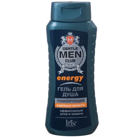 Gentlemen club Гель для душа ENERGY тонизирующий 400 мл. Iris