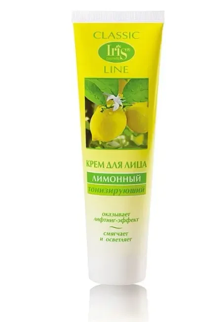 Classic Line Крем для лица Лимонный тонизирующий 100мл Iris