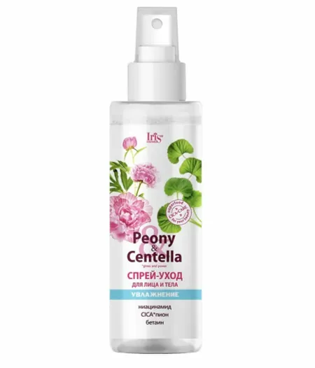 IRIS Peony & Centella Спрей-уход для лица и тела увлажнение , 200мл