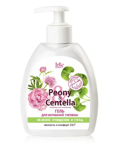 IRIS Peony & Centella Гель для интимной гигиены нежное очищение и уход, флакон 300мл
