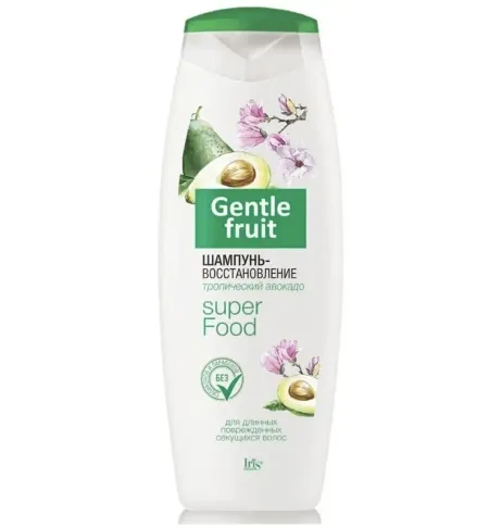 Gentle Fruit Шампунь-восстановление Тропический авокадо 400мл Iris
