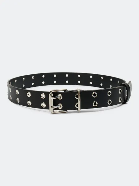 Широкий кожаный ремень с люверсами SAVAGE 2599₽