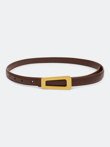 Кожаный ремень с прямоугольной пряжкой SAVAGE 1999₽