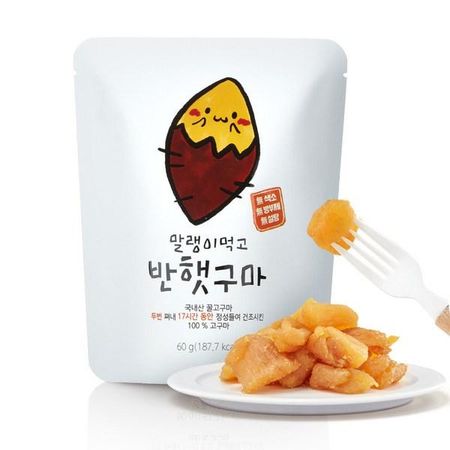 Damo Food Хаэнам Медовый Сушеный Батат 60г, 60г, 20 штук, Корейские орехи