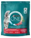 Корм сухой для стерилизованных и кастрированных кошек Purina ONE с говядиной