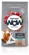 Сухой корм для взрослых собак AlphaPet WOW мелких пород ягненок бурый рис