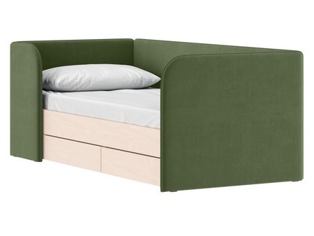 Детская кровать divanru Модди 90 Велюр Оливковый 44990₽