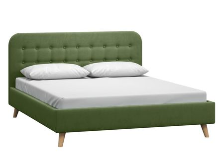 Кровать divanru Динс 140 Velvet Olive 40990₽