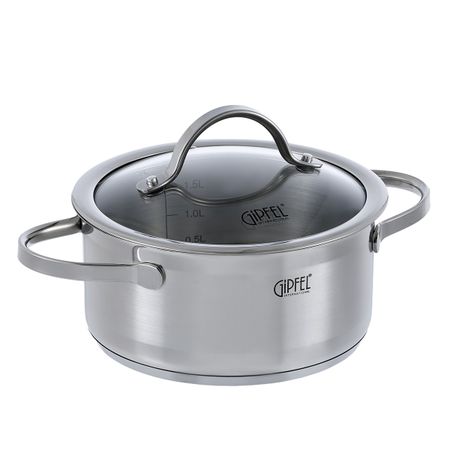 Кастрюля из нержавеющей стали Gipfel Victory 1367 18 см19 л 4099₽