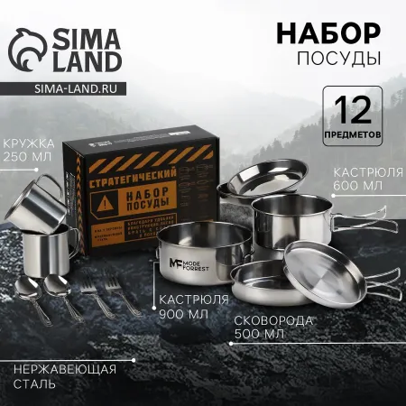 Подарочный набор посуды для похода