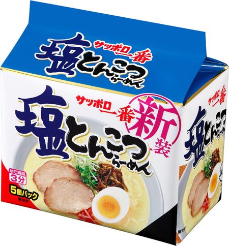 Sapporo Ichiban Salt Tonkotsu Ramen servings x 6 (5 packs)