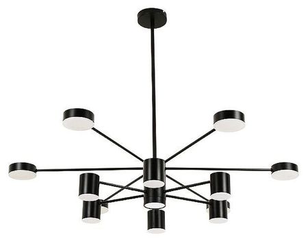 Люстра на штанге Kink Light Мекли 07649-13D19 цвет плафонаподвески Черный цвет арматуры Черный 13950₽