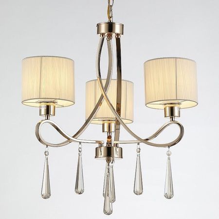 Люстра Moderli Chilly V2572-3P цвет плафонаподвески Белый цвет арматуры Золото 10090₽