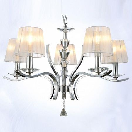 Люстра Moderli Silvestor V2551-5P цвет плафонаподвески Белый Прозрачный цвет арматуры Хром 11690₽