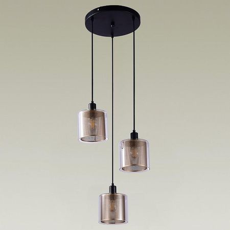 Подвесной светильник Moderli Brizzi V2871-3P цвет плафона/подвески Золото, Прозрачный, цвет арматуры Черный