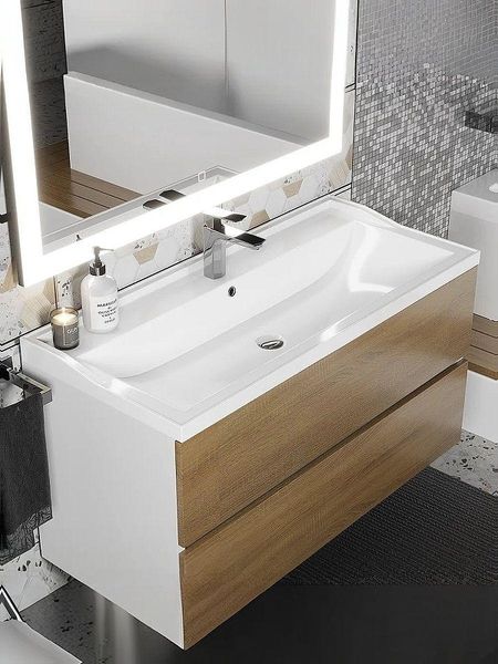 Раковина Uperwood Family 100 293020631 цвет Белый глянцевый 13768₽