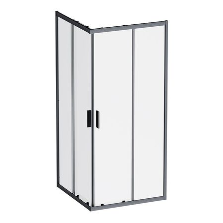 Душевой уголок AMPM Gem 90х90 W90G-403-9090BT профиль Черный матовый стекло прозрачное 37190₽