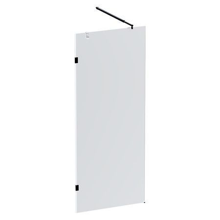 Душевая перегородка AMPM X-Joy 80 W94UWI-80-F1-BTE профиль Черный матовый стекло прозрачное 16290₽