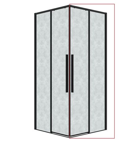 Душевая дверь Grossman Galaxy 80 12K3301802102 профиль Черный матовый стекло шиншилла 17900₽