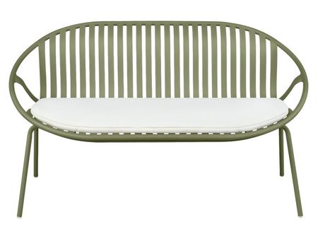 Диван садовый divanru Филлис Рогожка БелыйОливковый 19990₽